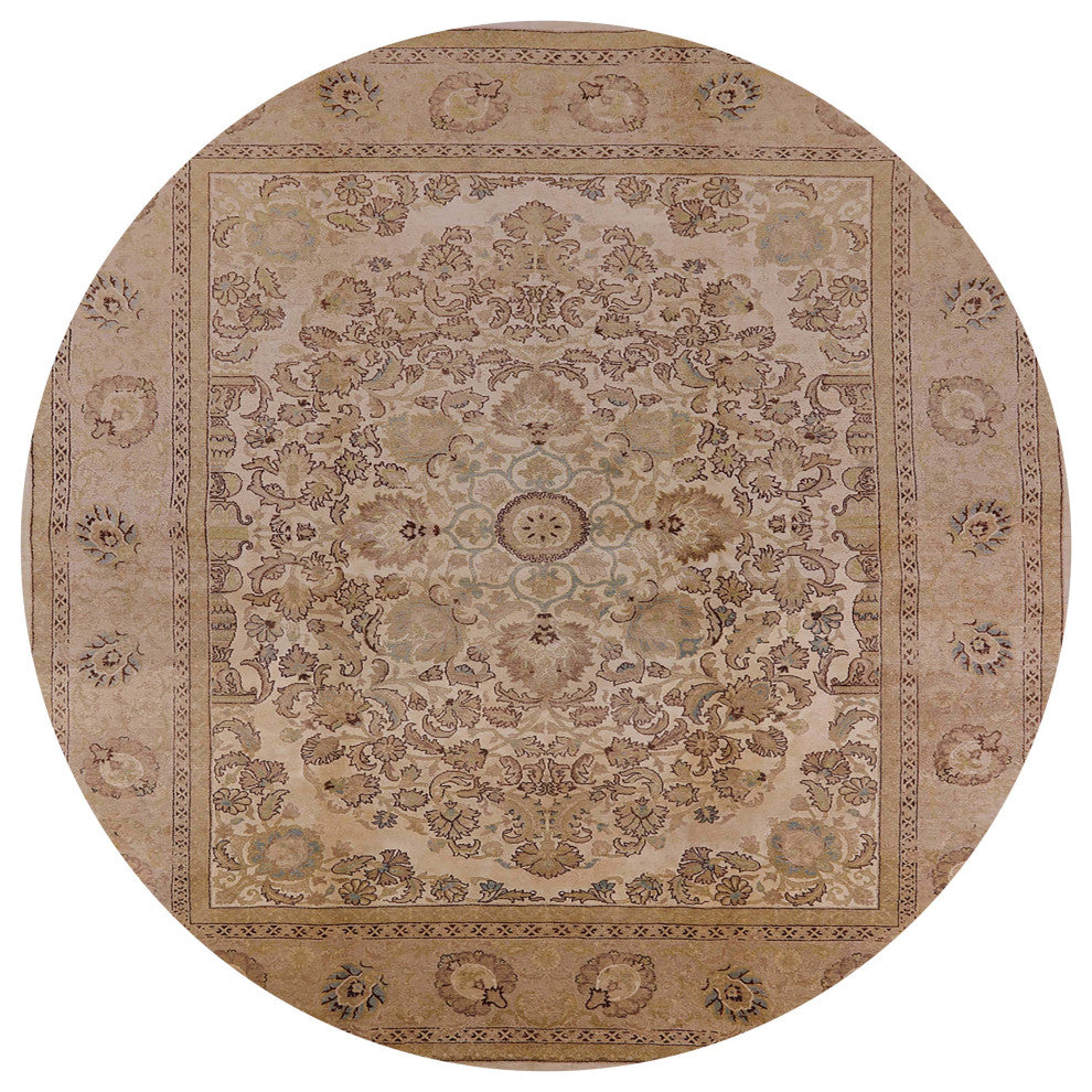 Ahgly Company Indoor Round Mid-Century Modern Area Rugs, 5' Round