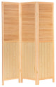 6' Tall Louvered Beadboard Room, Natural, 3 Panel