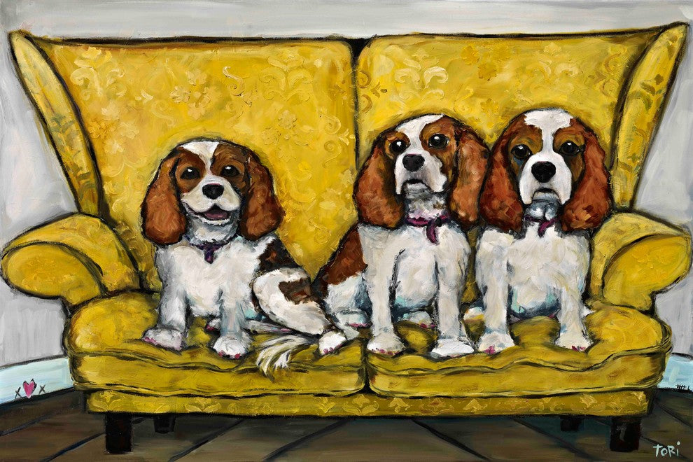 "The Girls" Painting Print on Canvas by Tori Campisi