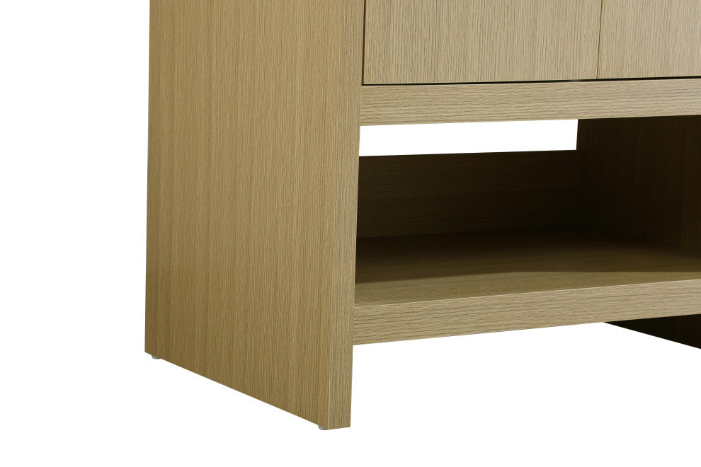 Home Living 24" Single Bathroom Vanity, Honey Brown