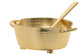 Small Dip Container Holder With Spoon, Gold