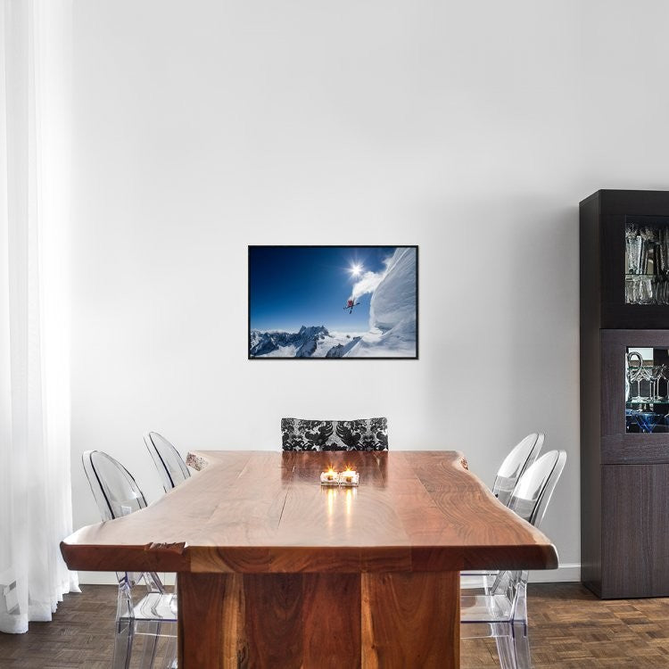 "Higher" Framed Canvas Giclee by Tristan Shu, 31x21"