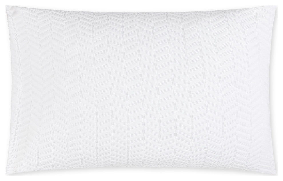 Classics Chevron Shams, Light Blue, Standard