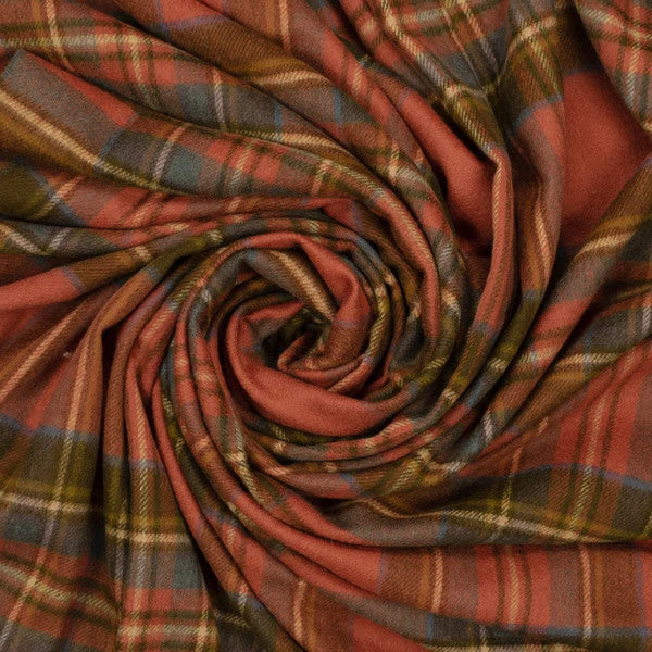 Prince of Scots Highland Tweed Merino Wool Throw, Antique Royal Stewart