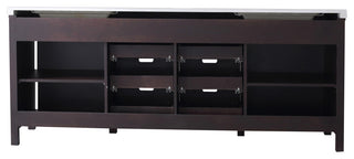 Marsyas Transitional Brown 84" Double Vanity Set