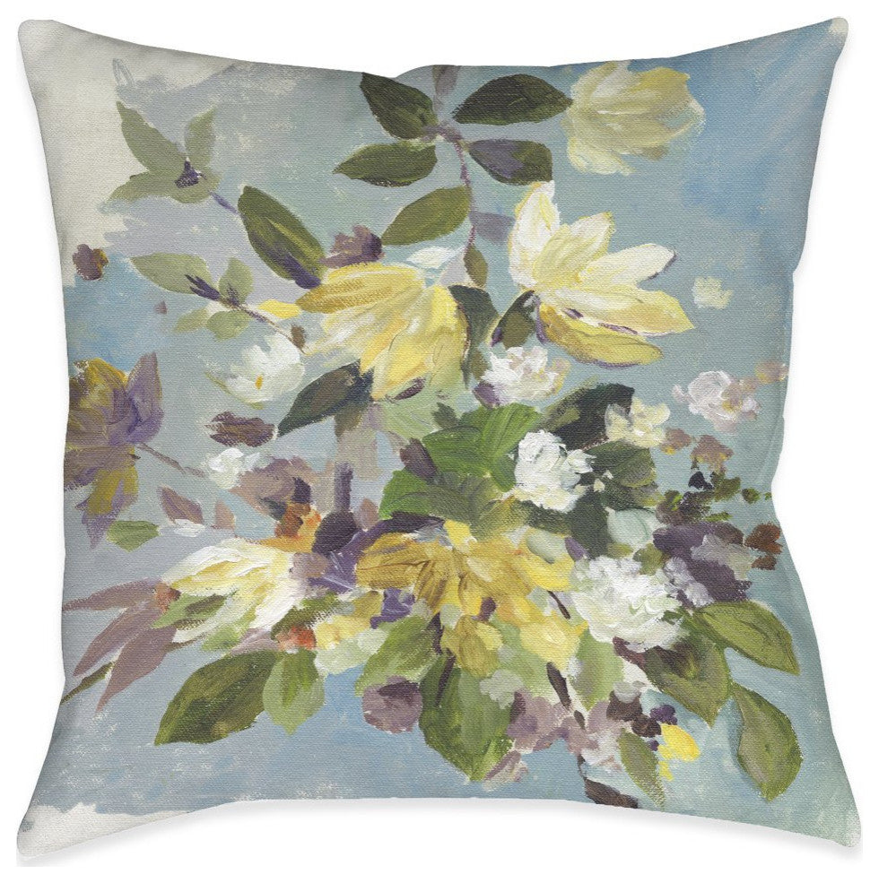 Laural Home Floral Aroma 18" X 18" Indoor Decorative Pillow