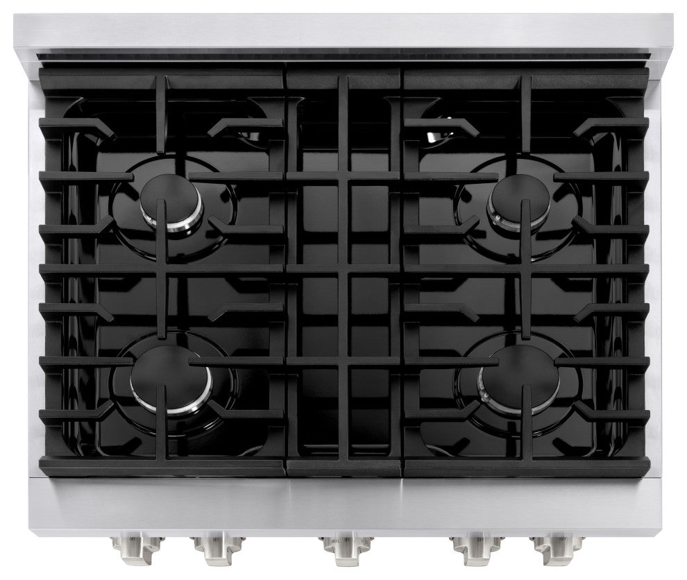ZLINE 30 In. Freestanding Gas Range, Stainless Steel, SGR30