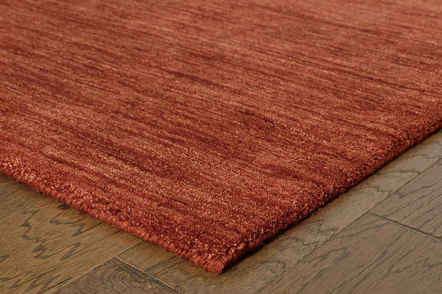 Oriental Weavers Sphinx Aniston 27103 Solid Color Rug, Red/Red, 8'0"x10'0"