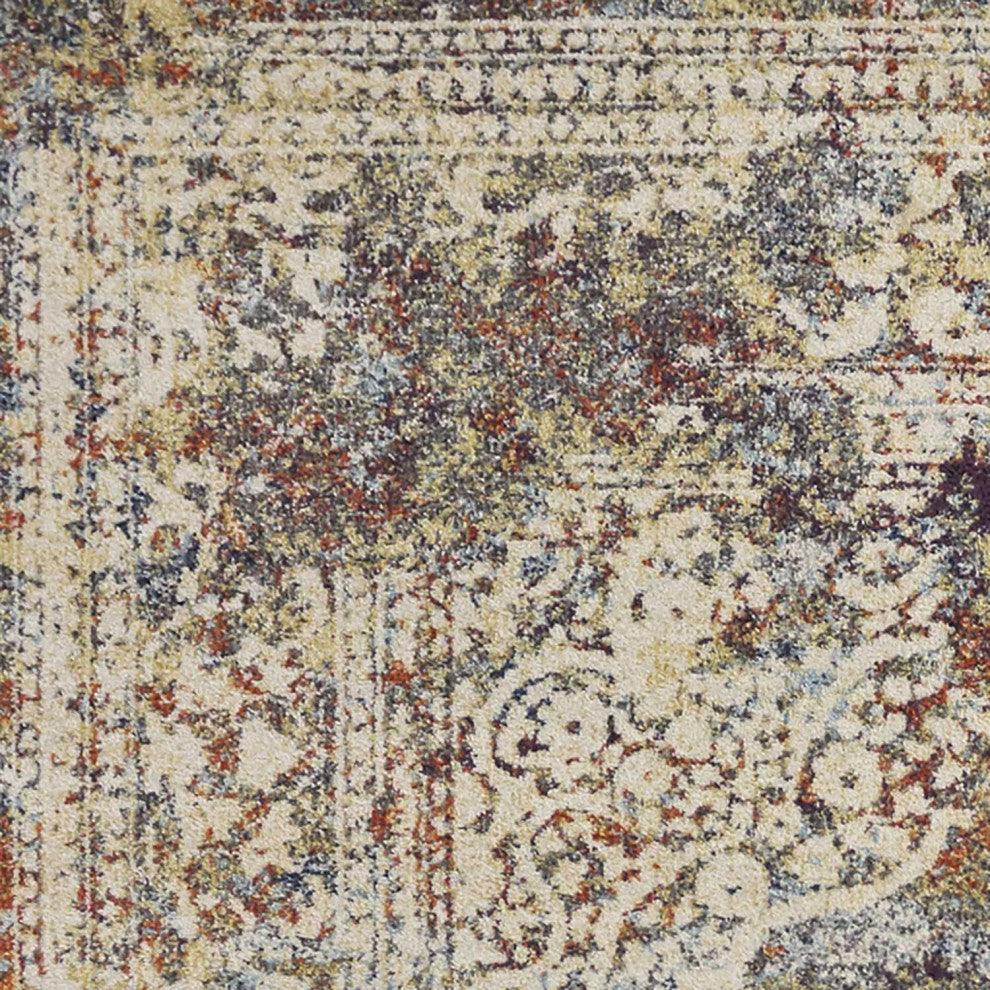 HomeRoots 9' x 13' Polypropylene Multi Area Rug