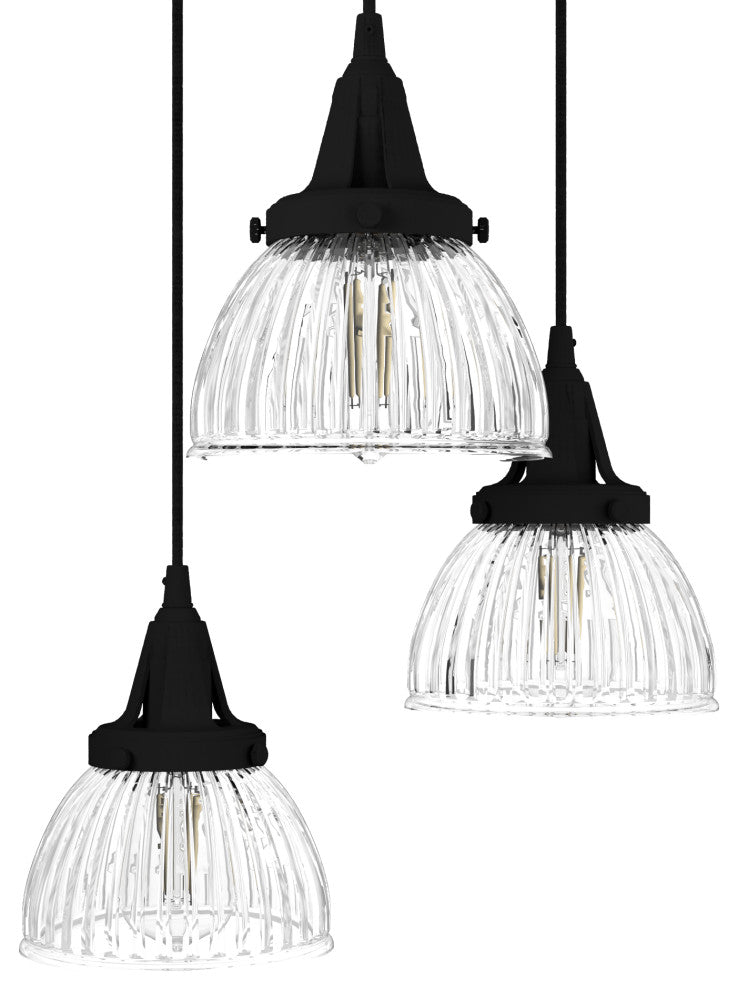 Cypress Grove Natural Iron 3 Light Round Cluster Ceiling Light Fixture