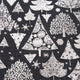 Metallic Christmas Trees 17" Pillow  Gray