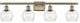 Innovations 516-4W-AB-G124-6-LED 4 Light Bath Vanity Light, Antique Brass