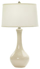 Fangio Lighting 30" Ceramic Table Lamp, Chapman Ivory