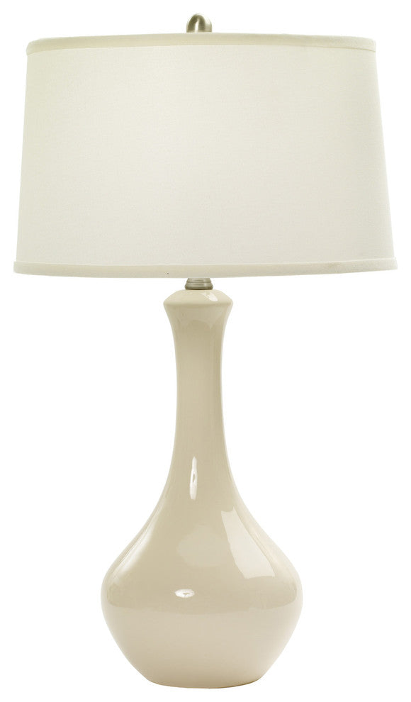 Fangio Lighting 30" Ceramic Table Lamp, Chapman Ivory