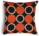 Mod Circles Accent Pillow With Removable Insert, Harvest Orange, 18"x18"