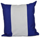 Big Stripe, Vertical Decorative Pillow, Dazzling Blue, 16"x16"