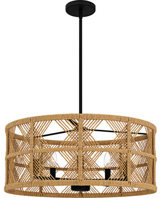 Quoizel AXF2822 Axford 5 Light 22"W Taper Candle Pendant / - Antique Nickel