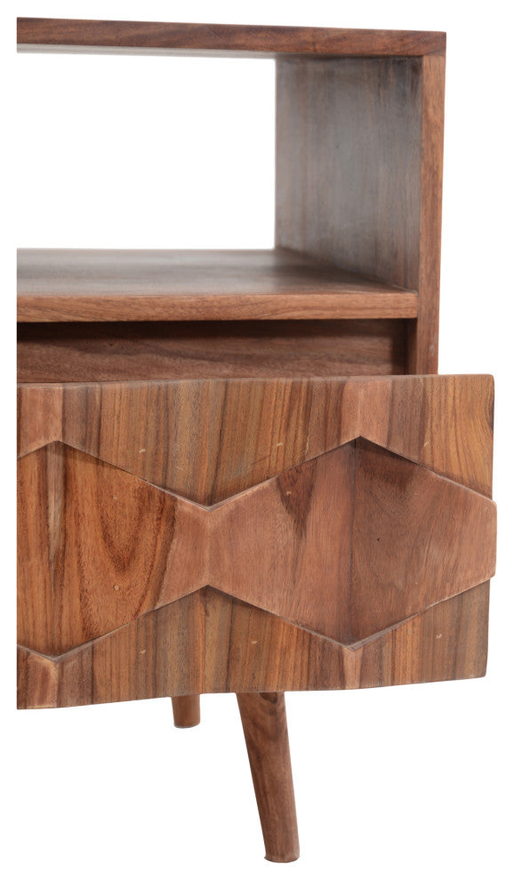 O2 Nightstand Brown