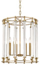 Haddon 6-Light Pendant, Aged Brass