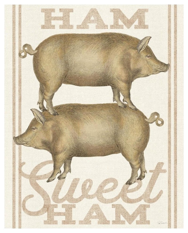 "Ham Sweet Ham" Digital Paper Print by Sue Schlabach, 30"x37"