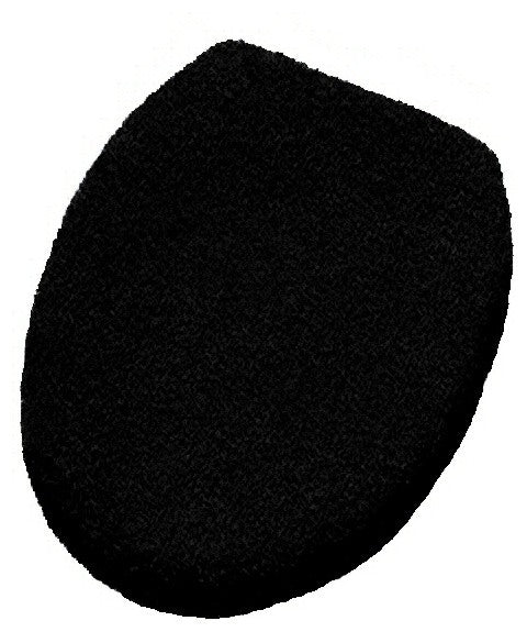Elongated Lid Cover for Toilet Seats, Black
