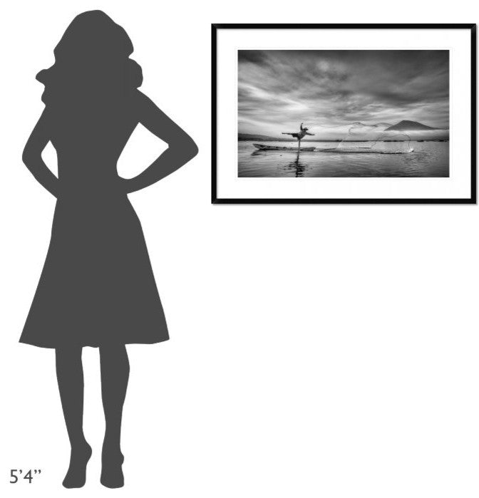 "Man Behind The Nets" Framed Digital Print by Arief Siswandhono, 38"x26"