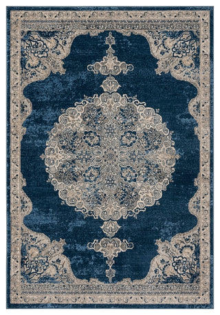 Safavieh Brentwood Bnt867M Rug, Navy/Light Gray, 4'0"x6'0"