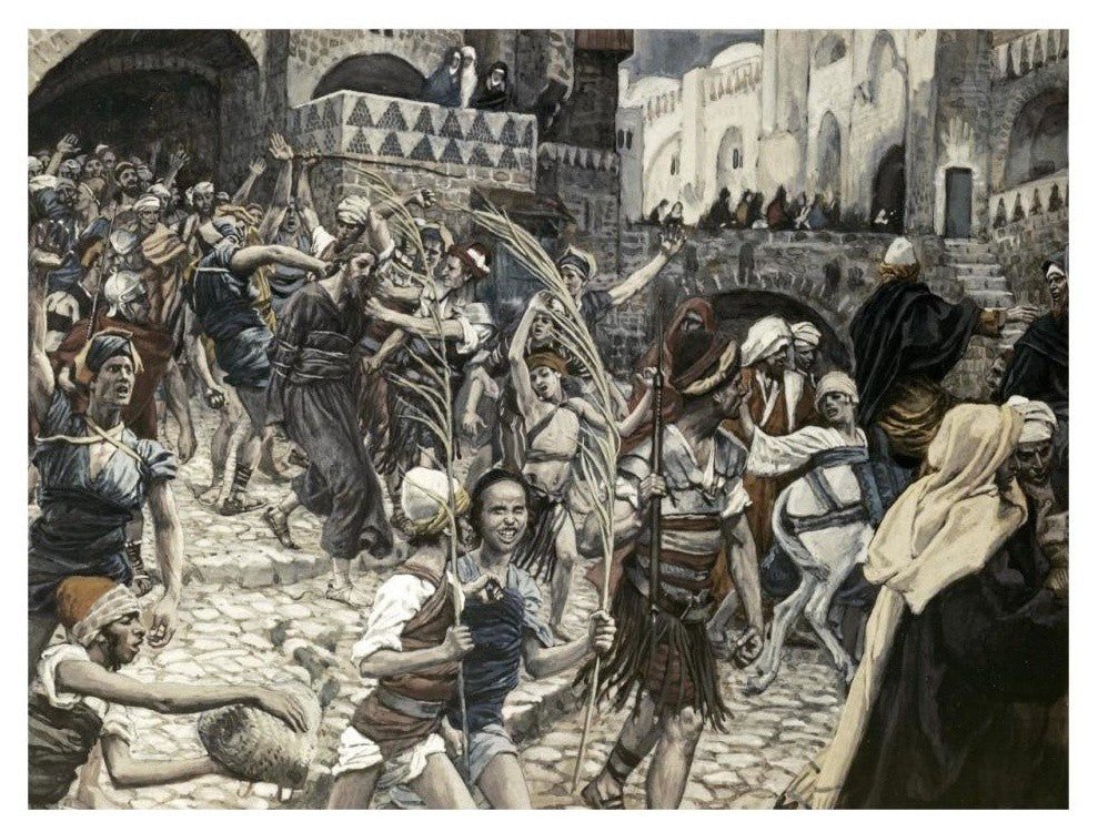 "Jesus Led From Caiaphas" Digital Paper Print by James Tissot, 32"x25"