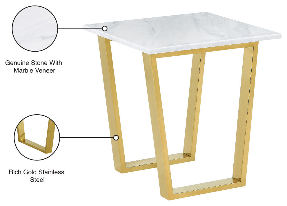Cameron Gold End Table