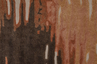 Ramiro R8883 Transitional/Industrial/Casual Rug, Rust/Brown, 9'x12'