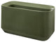TruDrop Self-Watering Modular Deck Planter -Privacy Barrier- Olive, 40"x20"x20"H