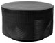 Serenity Textured Ceramic Round Accent Table, Coal Semigloss