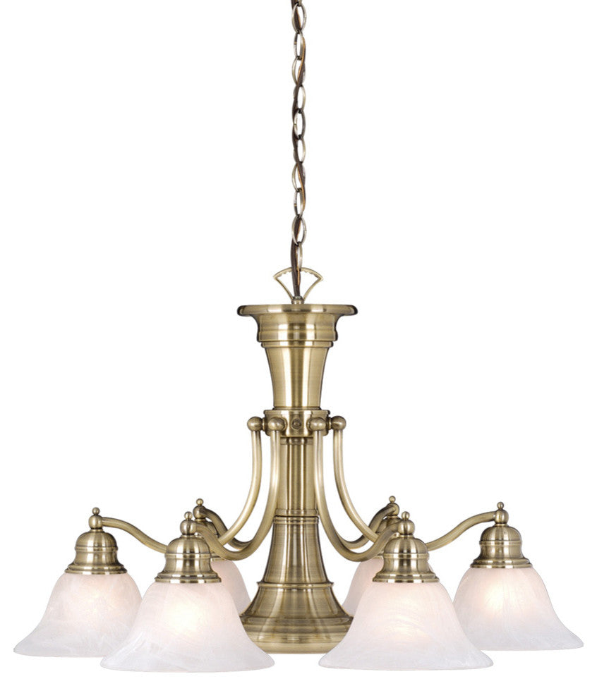 Standford 7-Light Chandelier Antique Brass