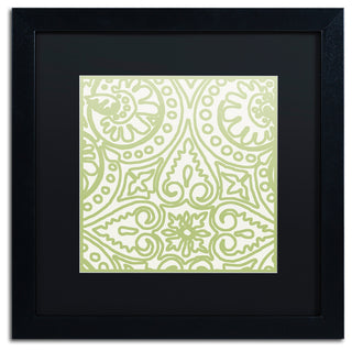 Color Bakery 'Dulce IV' Art, Black Frame, Black Matte, 16"x16"