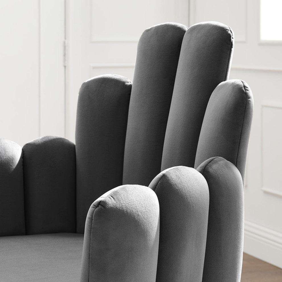Viceroy Performance Velvet Dining Chair Set of 2, Gold Gray