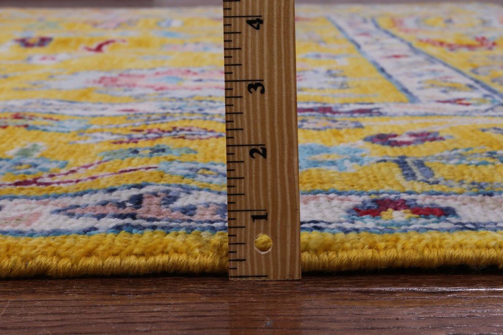 9' Square Turkish Oushak Handmade Wool Rug - Q13275