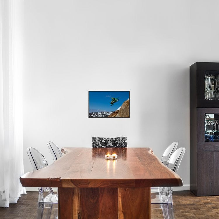 "Free Fall" Framed Canvas Giclee by Christian Otnes, 23x15"