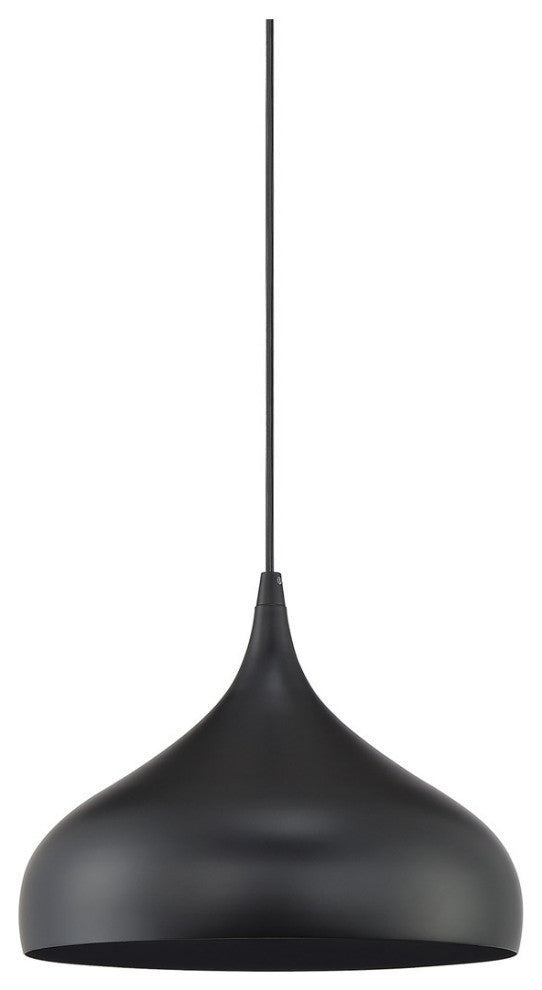 Savoy House Meridian 1 Light Pendant Matte Black