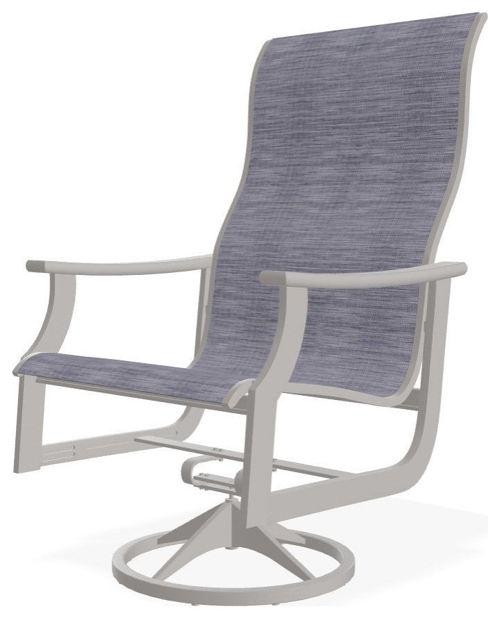 St. Catherine Sling Outdoor Supreme Swivel Rocker, Brooks/Warm Gray