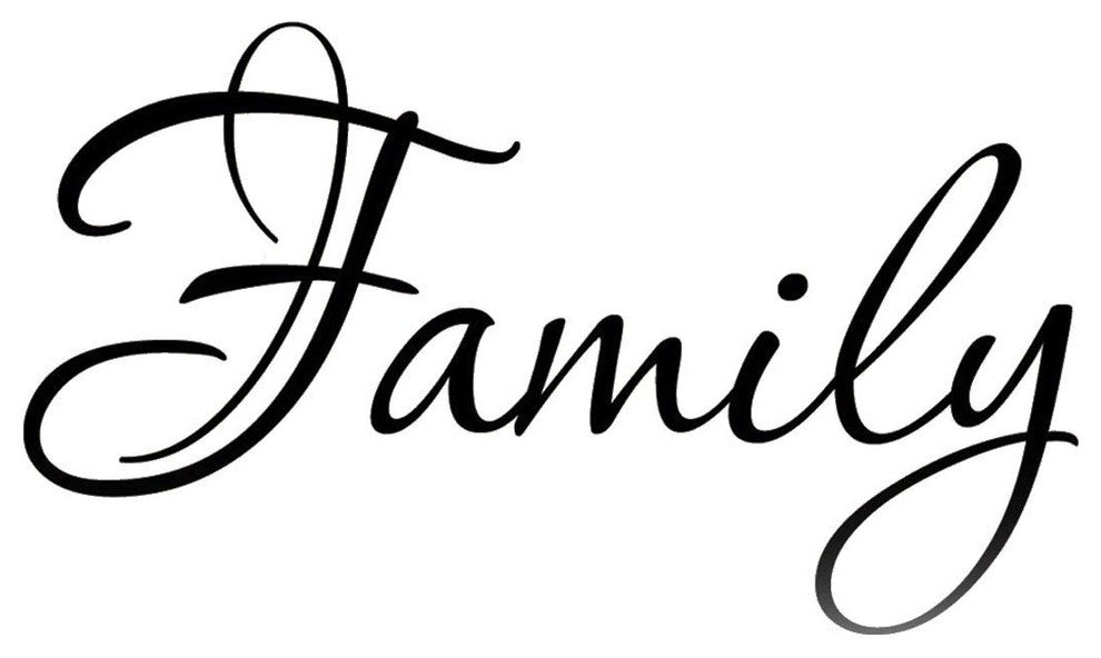 VWAQ Family Wall Quotes Decals Stickers Home Decor Hanging Living Room Sticker