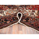 Chili Red Pure Wool Hand Knotted Semi Antique Persian Heriz Rug 8'3"x10'10"