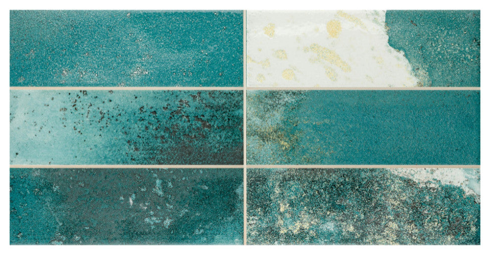 Kings Luxe Tradition Brick Green Ceramic Wall Tile