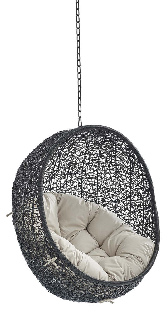 Encase Sunbrella Fabric Swing Outdoor Patio Lounge Chair Without Stand