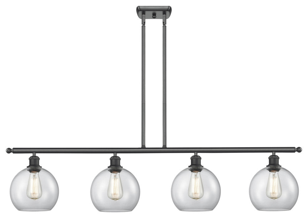 Innovations Lighting 516-4I-BK-G122-8 Athens 4 Light 48" Island Light