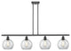 Innovations Lighting 516-4I-BK-G122-8 Athens 4 Light 48" Island Light