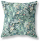 26" Green Black Springtime Indoor Outdoor Throw Pillow