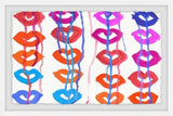 "Colored Lips" Framed Painting Print, 24"x16"