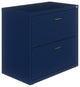 Hirsh Home Office Style Lateral Metal File Cabinet 30 in. Wide 2 Drawer Navy