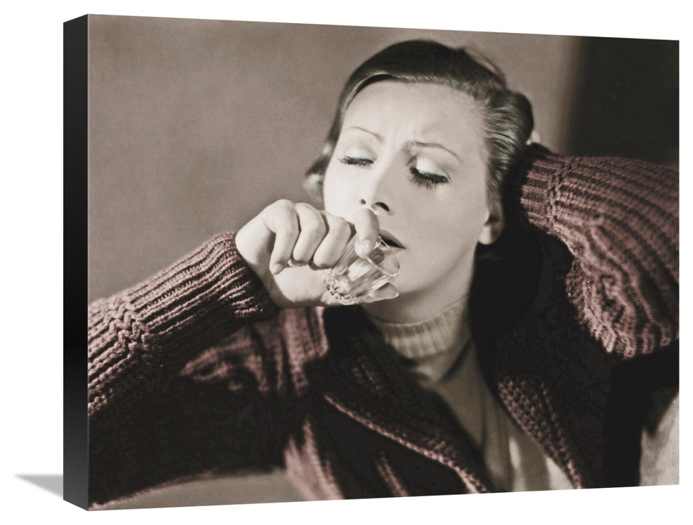 "Greta Garbo" Stretched Canvas Giclee by Hollywood Photo Archive, 22"x18"