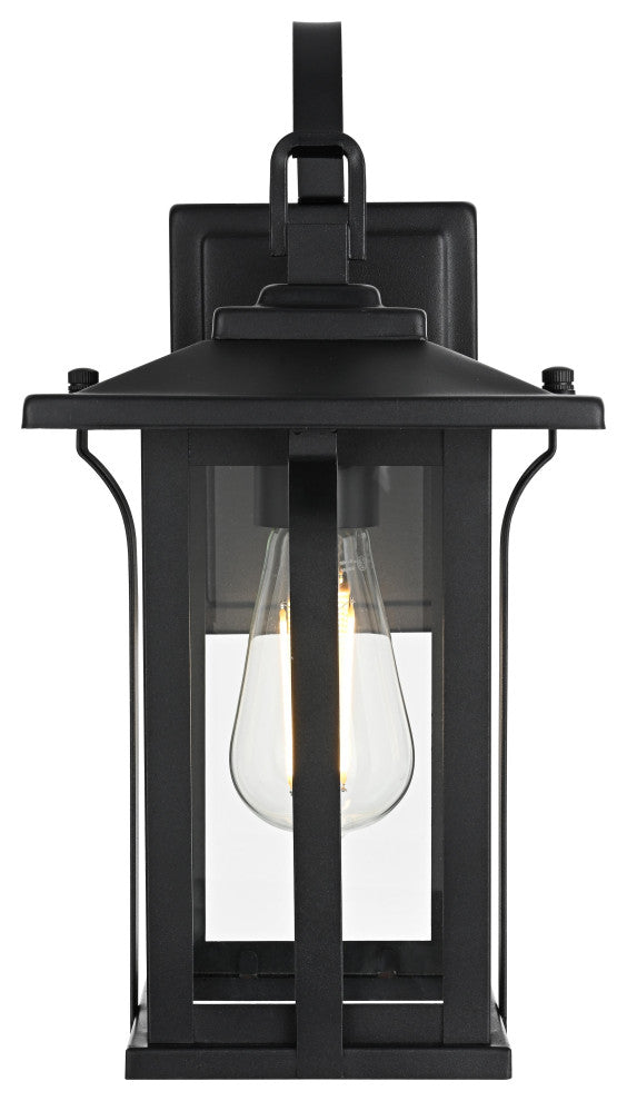 Home Living 7" Outdoor Wall Sconce, Black